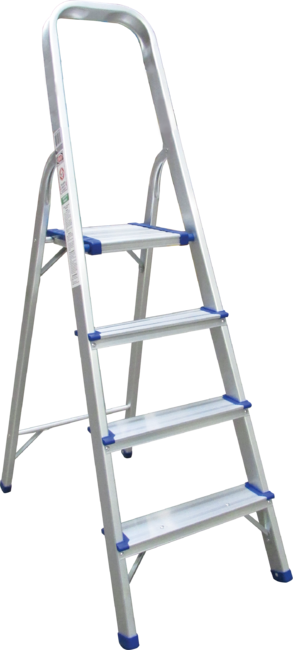 4 Tread Aluminium Step Ladder – Ronayne Hire & Hardware