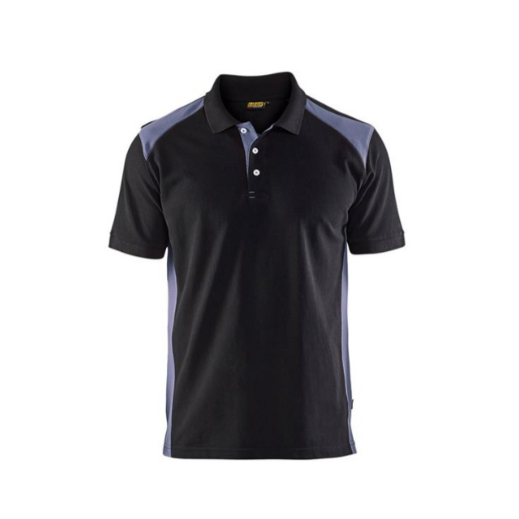 Blaklader Pique Polo Shirt | Black/Grey