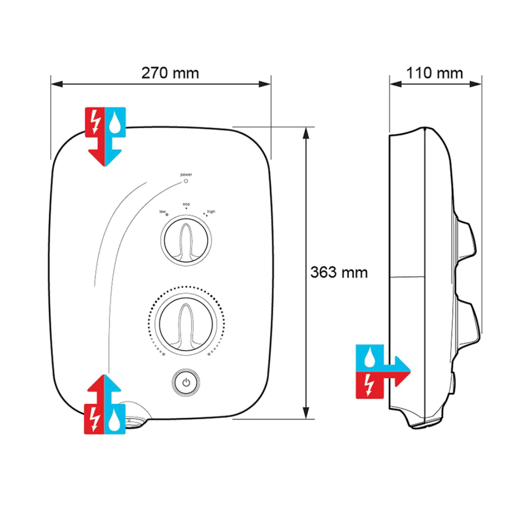Mira Elite ST Silent Efficient Electric Shower Ronayne