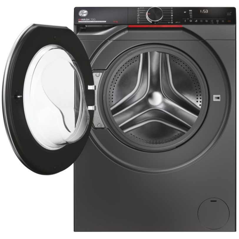 HOOVER H7W69MBCR-80 9KG A RATED GRAPHITE WASHER