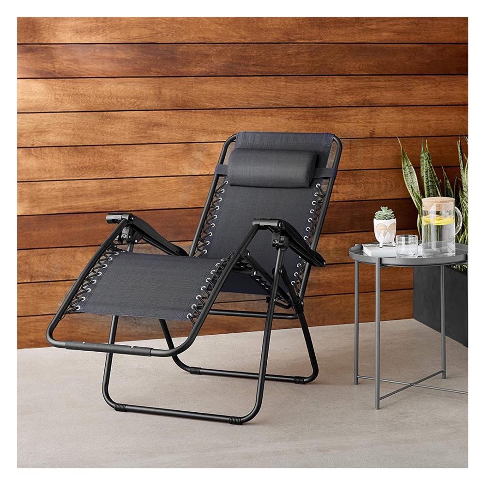 The Garden Collection Zero Gravity Chair - Black
