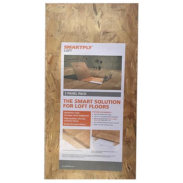 Smartply Loft Pack (3 Sheets) 1220 X 300 X 18mm