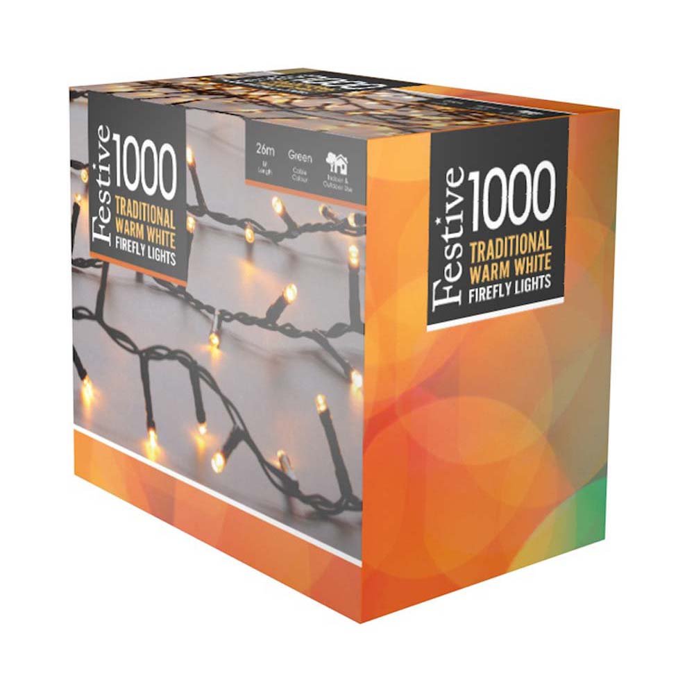 1000 Warm White Firefly Lights