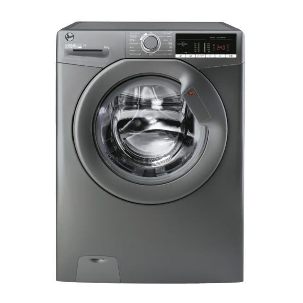 HOOVER H3W48TGGE/1-80 8KG GRAPHITE WASHER