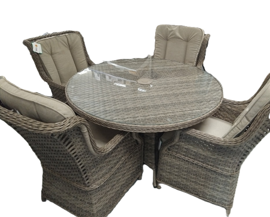 The Garden Collection Amalfi 4-Seater - Natural