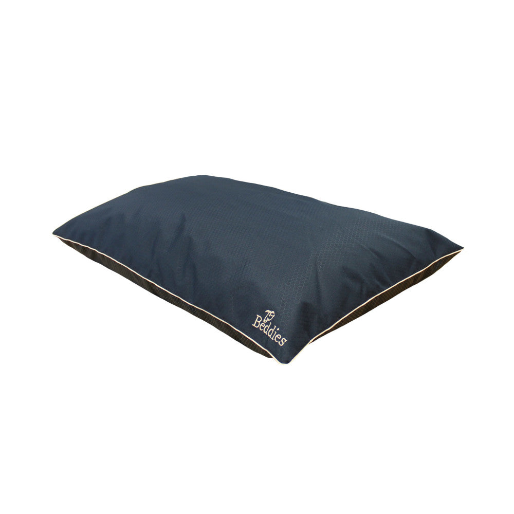 Beddies Waterproof Dog Cushion - Navy & Beige | 3 Sizes