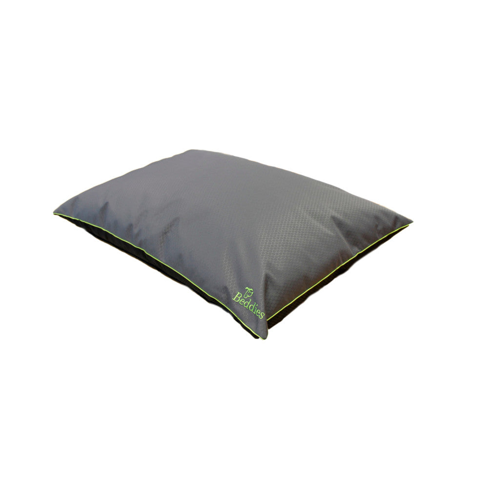Beddies Waterproof Dog Cushion - Charcoal & Lime | Large 120cm x 70cm