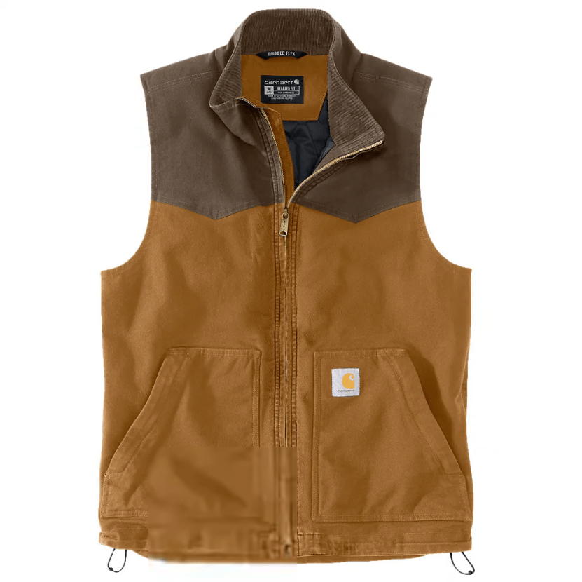 Carhartt Montana Rugged Flex™ Relaxed Fit Duck Gilet - Brown