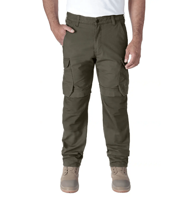 Carhartt Relaxed Straight Steel Rugged Flex™ Cargo Trousers L32 - Moss