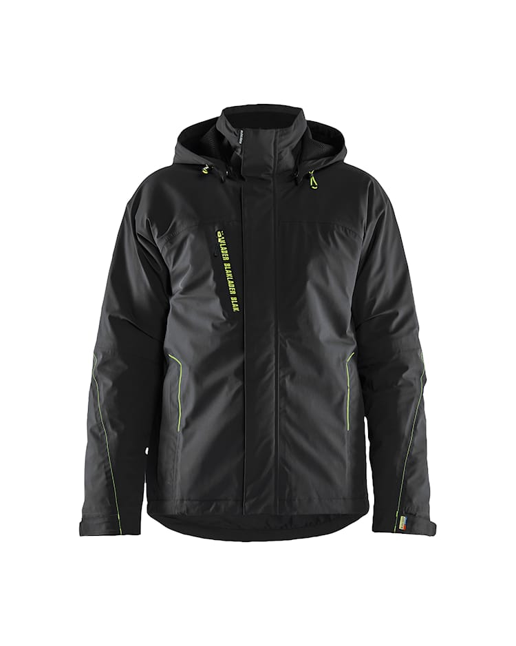 Blaklader Lightweight Lined Winter Jacket Stretch - Black/Yellow | 4484