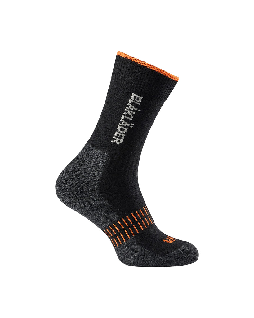 Blaklader Warm Socks 39-45 - Black & Neon Orange