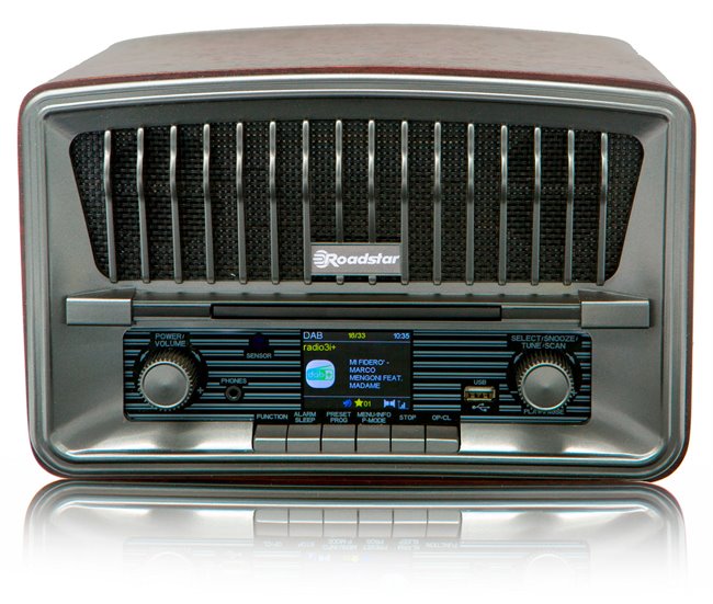 Roadstar Portable CD Vintage Radio with Bluetooth | HRA-270CDBT