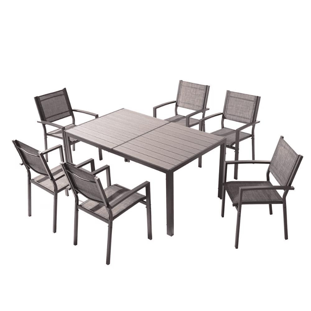 The Garden Collection Messina 6 Seater Dining Set