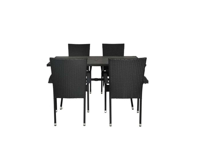 The Garden Collection Monza 4 Seater Dining Set