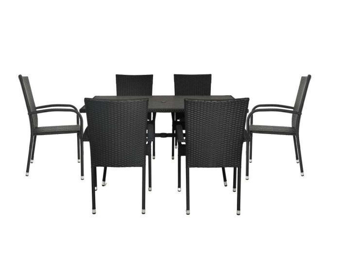 The Garden Collection Monza 6 Seater Dining Set