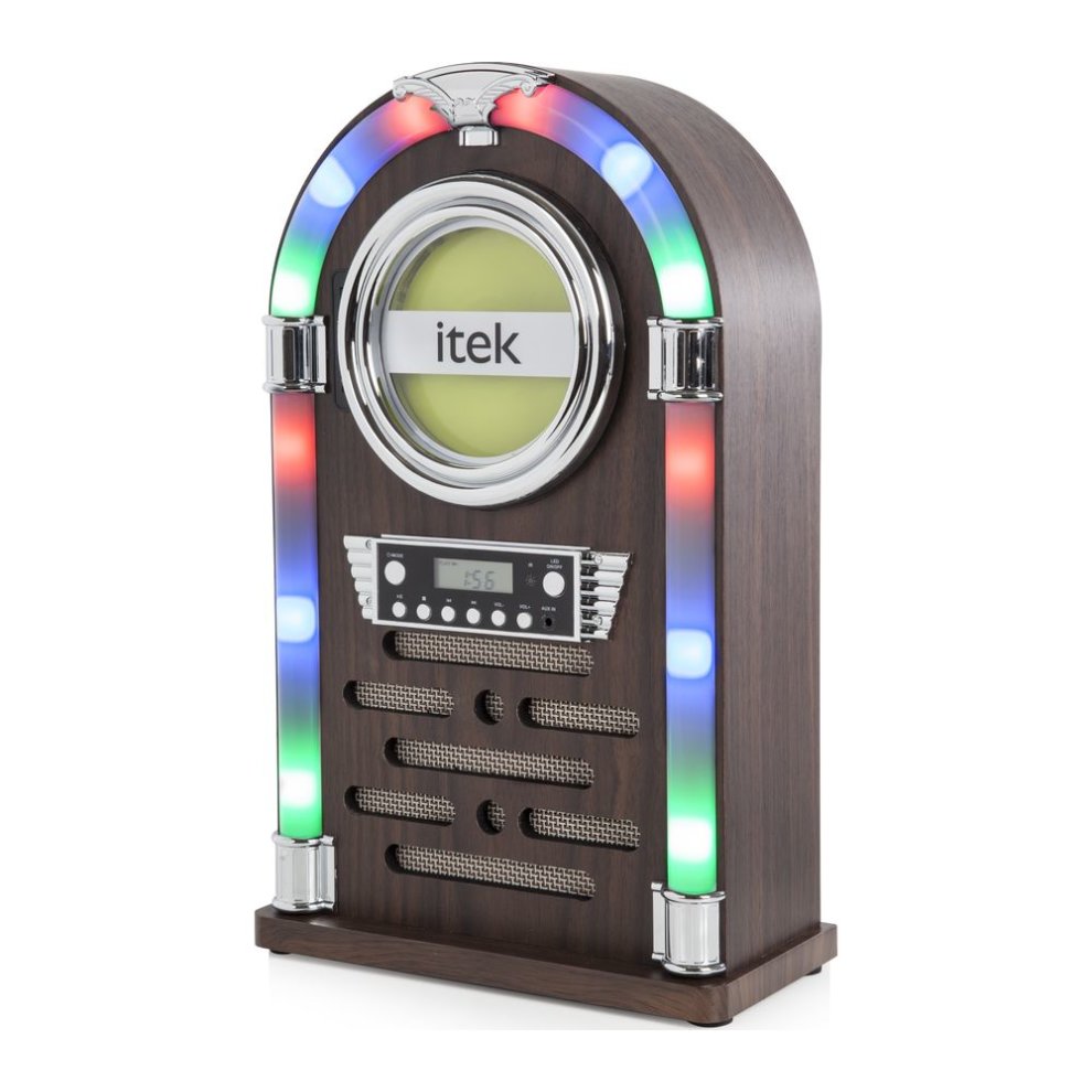 ITEK Jukebox Wireless Hi-Fi System | I60018CD - Wood Finish