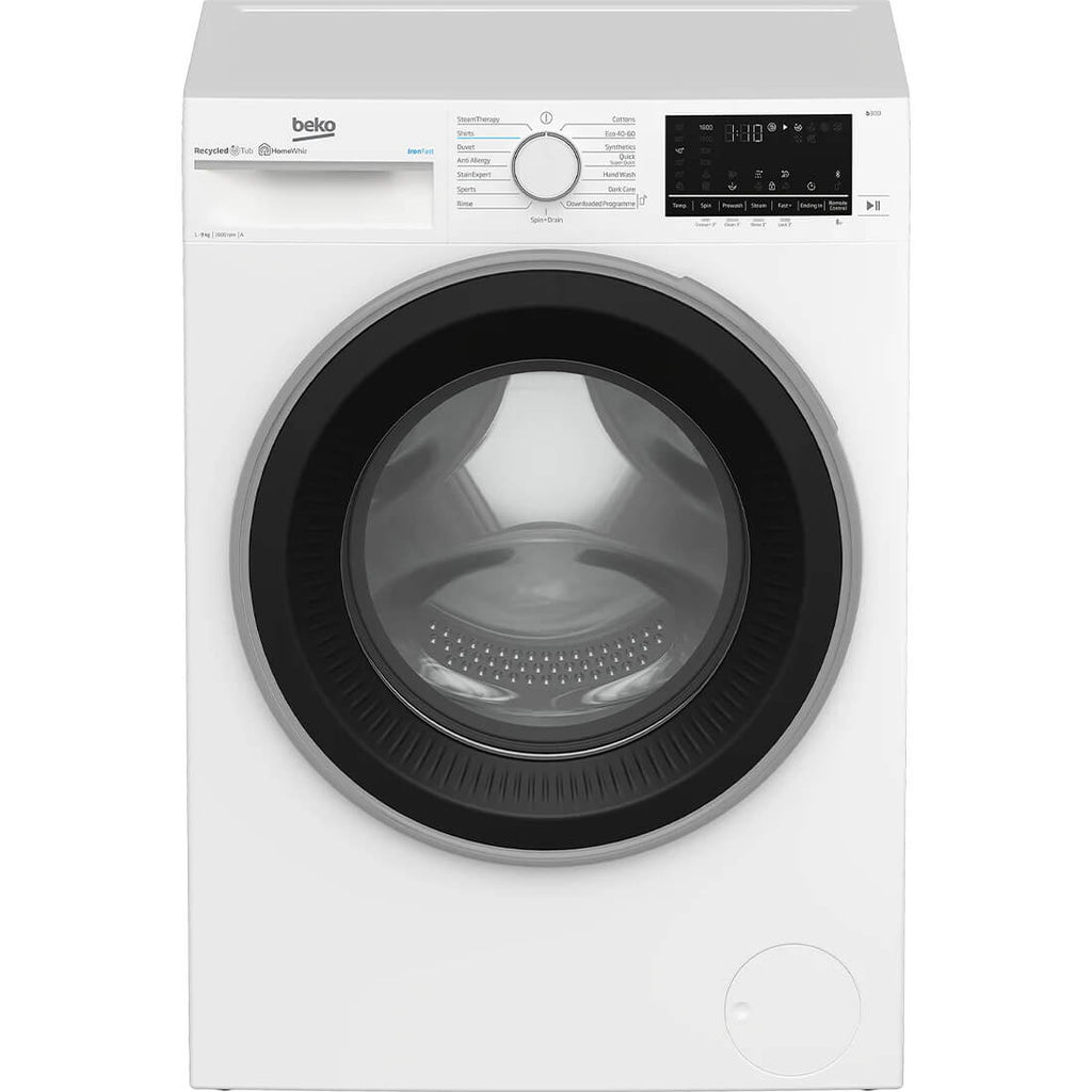Beko 9kg 1600rpm Washing Machine IronFast RecycledTub | B3W5961IW