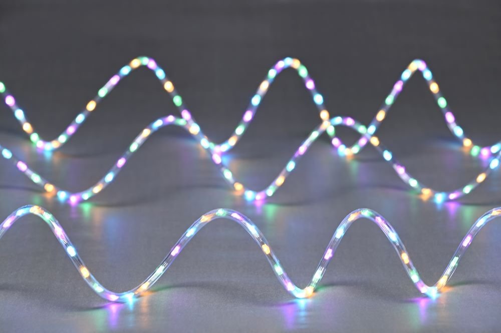 378 Compact LED Tube Christmas Lights - Multi-Coloured