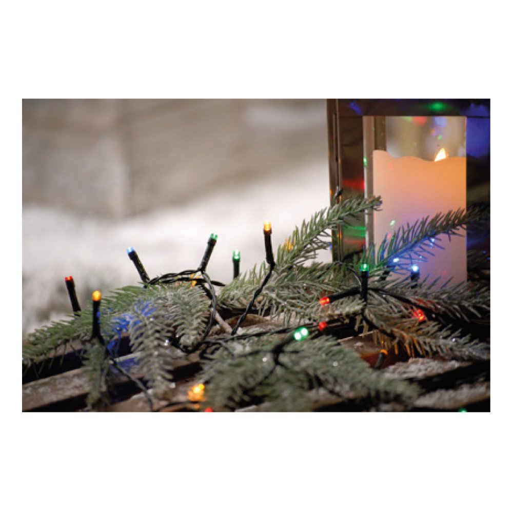 100 LED String Christmas Lights - Multi-Coloured