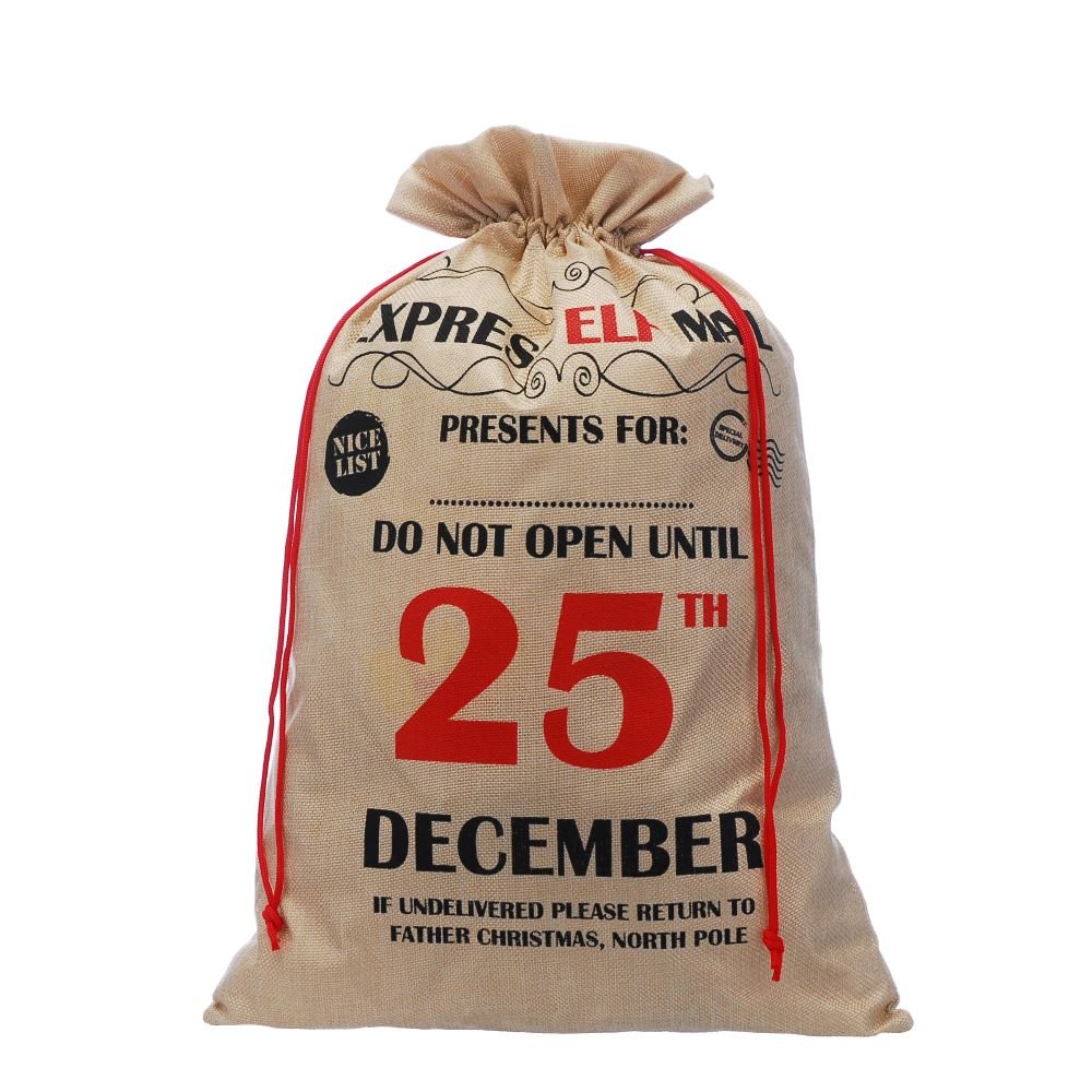 Hessian Christmas Sack - 70cm