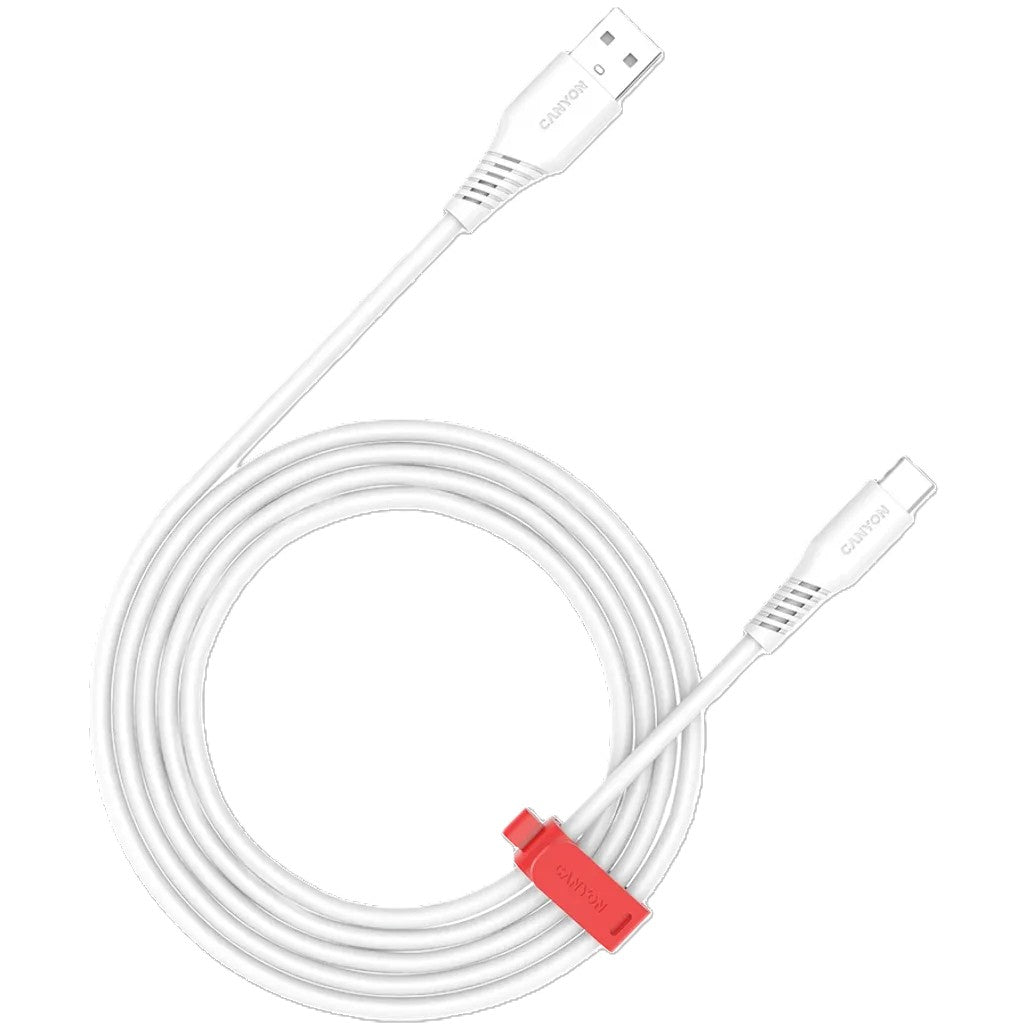 Canyon USB-A To USB-C Cable 1.2 Metre | AC18SC - White