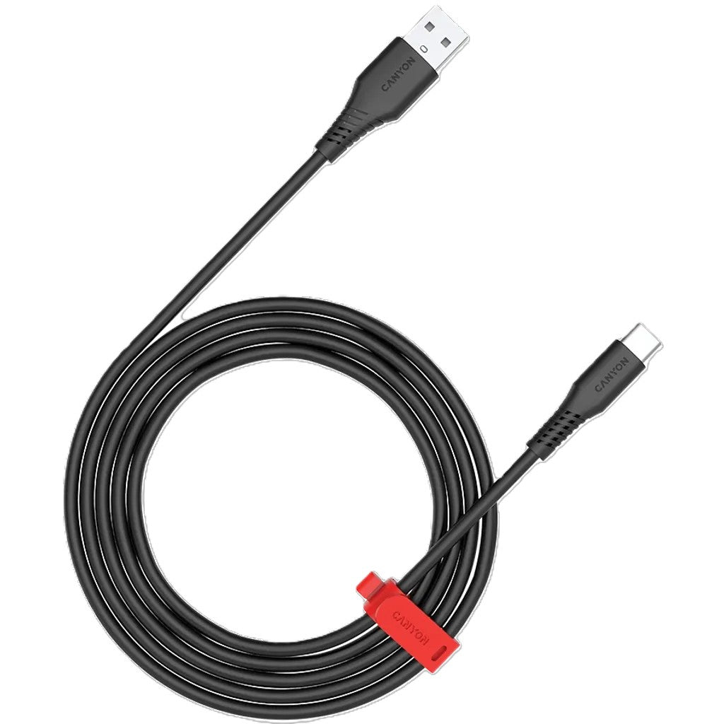 Canyon USB-A To USB-C Cable 1.2 Metre | AC18SC - Black