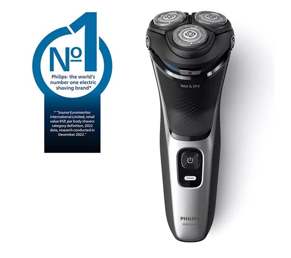Philips Series 3000 Wet & Dry Rotary Shaver - Silver | S3143/00 ...