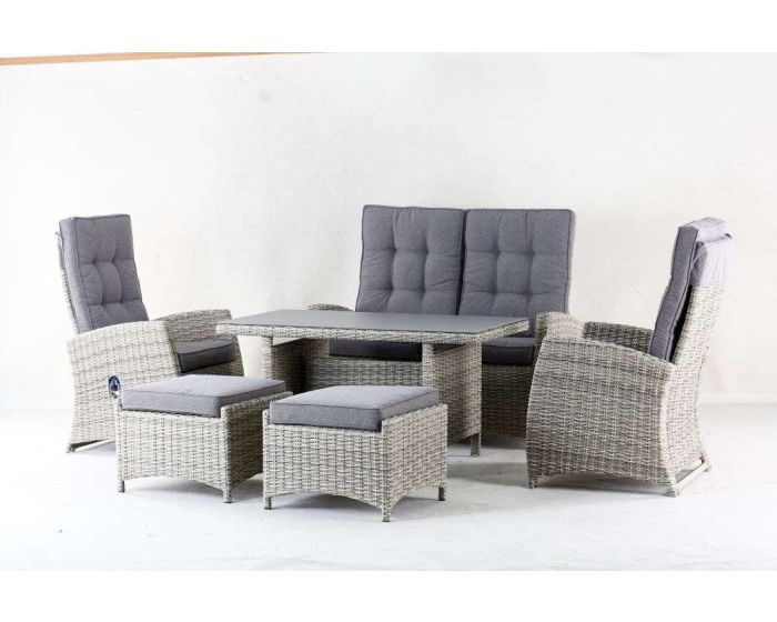 The Garden Collection Luzia Luxury 6-Piece Dining Set