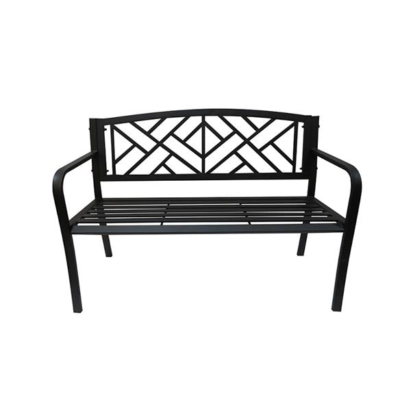 The Garden Collection Black Bench