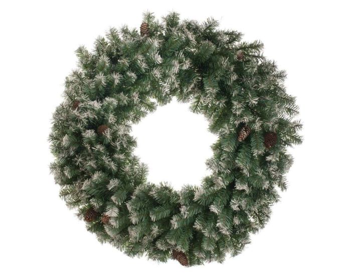 The Christmas Collection Frosted Wreath 60cm