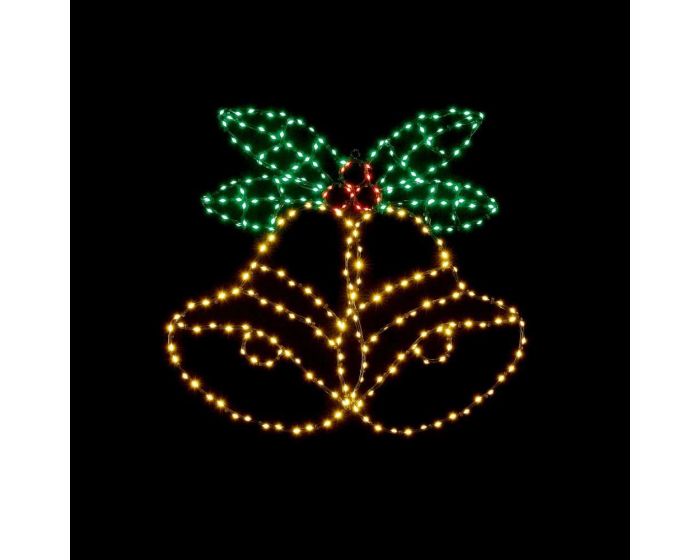 The Christmas Collection Flashing FlexiBrights Bells and Holly