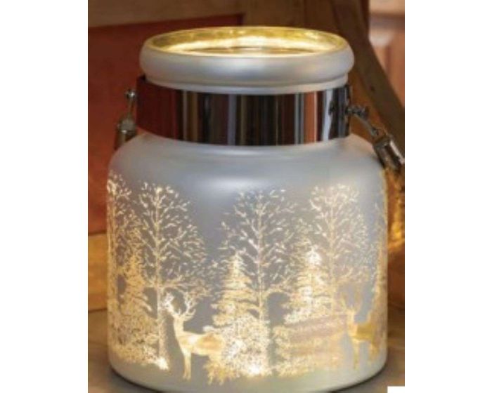 The Christmas Collection Wonderland Lantern - Silver