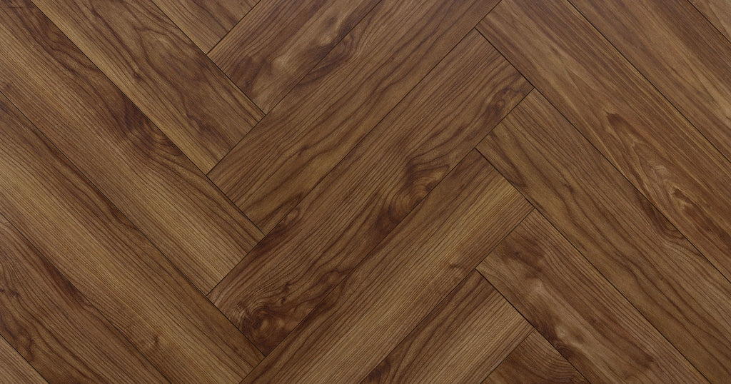 Empire Herringbone Glasgow Oak 12mm Water Resistant  1.2M² | Bearfoot Laminate Flooring