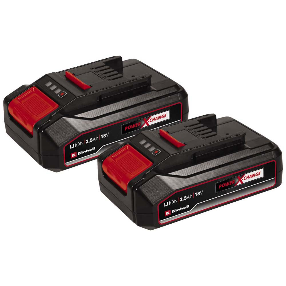 lithium batteries | Lithium Batteries: Einhell Power X-Change 18V 2.5Ah Twinpack | Ronayne | Ronayne