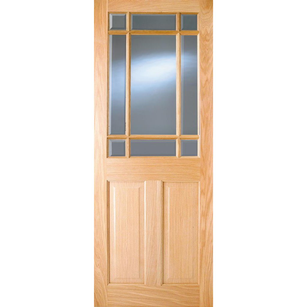 Addison Austen PF Oak 2P 9-Lite Glazed Door