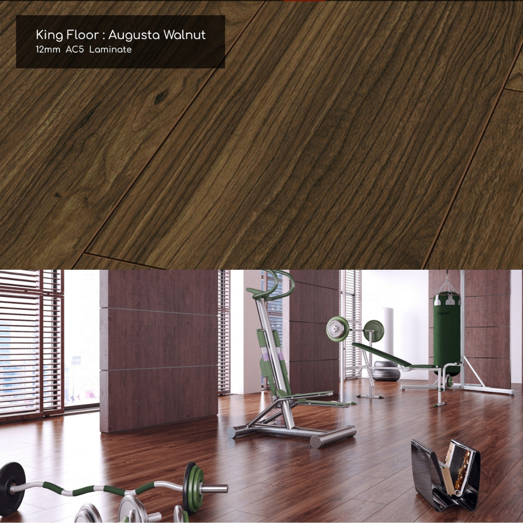 Augusta Walnut King Floor | Bearfoot Laminate Flooring